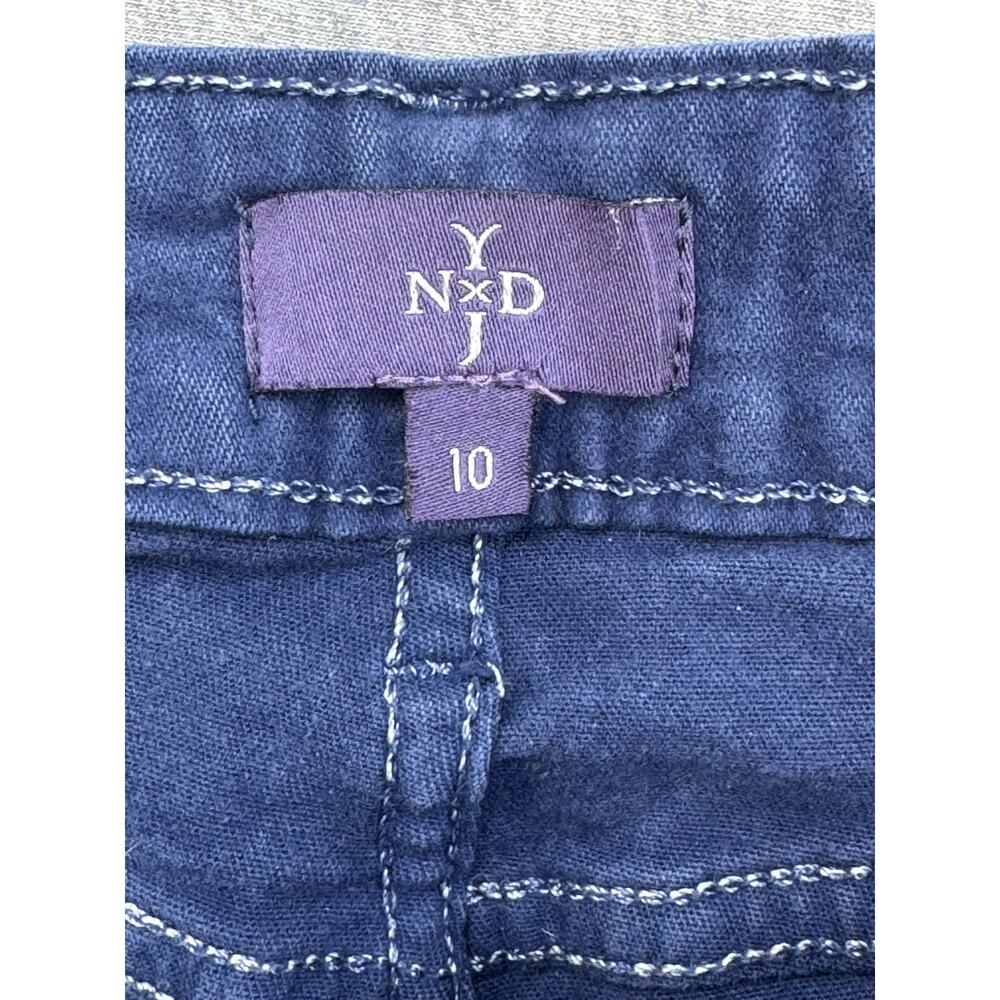 NYDJ Jeans Womens 10 Blue Denim Cotton Blend Stretch Marilyn Straight Leg - Picture 3 of 7